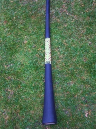Didgeridoo s řezbou+malbou